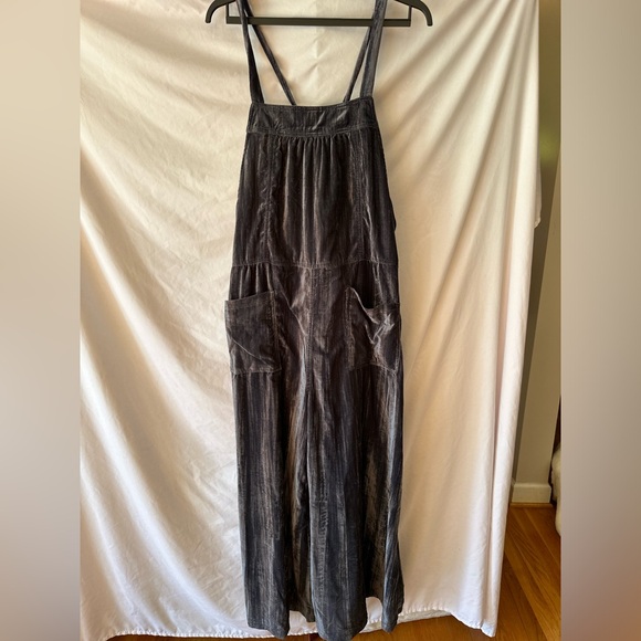 NATURAL LIFE Dakoda size large crushed velvet jumpsuit - Picture 1 of 5